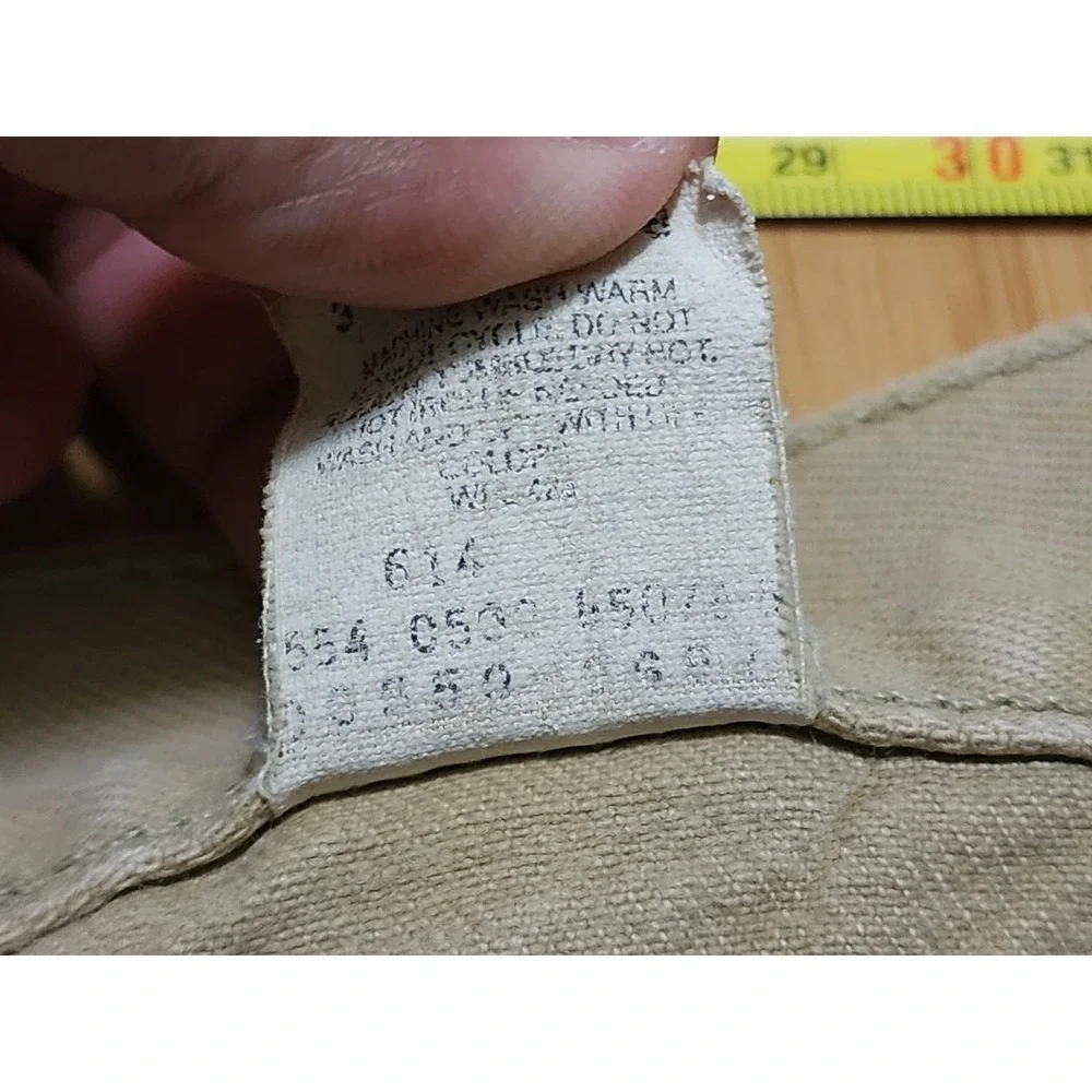 Vintage Levis 550 Jeans Mens 36x32 Beige Denim Relaxed Fit Tapered Leg USA 90s